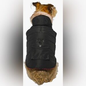 BRAND NEW, Frisco insulated dog coat Black/Red Plaid
